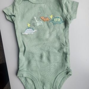 Carter's Green Dinosaur Bodysuit